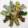 1 Meter Simulation Green Leaves Weaving Hemp Rope DIY Party Wedding Decoration Rattan Gift Bouquet Packaging Rope Line Ribbon - Image 2