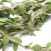 1 Meter Simulation Green Leaves Weaving Hemp Rope DIY Party Wedding Decoration Rattan Gift Bouquet Packaging Rope Line Ribbon - Image 3