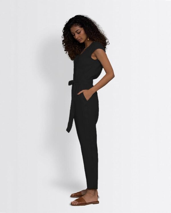 Hemp Noir Jumpsuit - Image 4