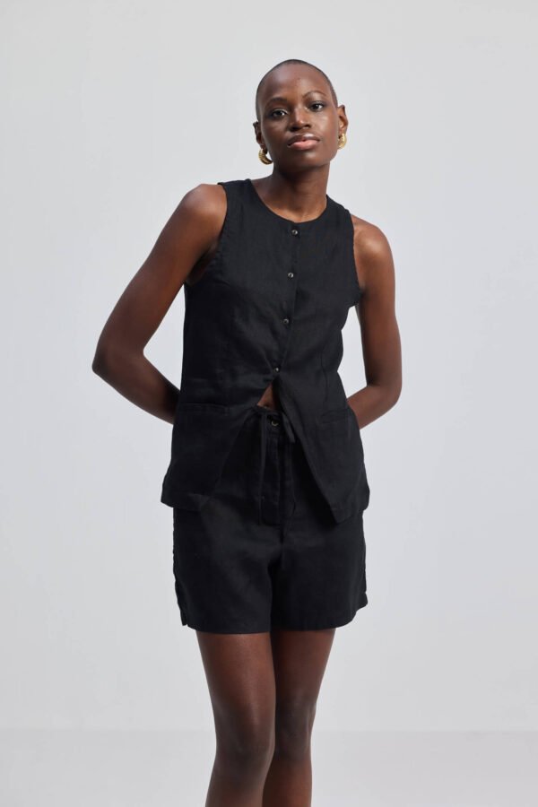 Hemp Shorts in Black - Image 2